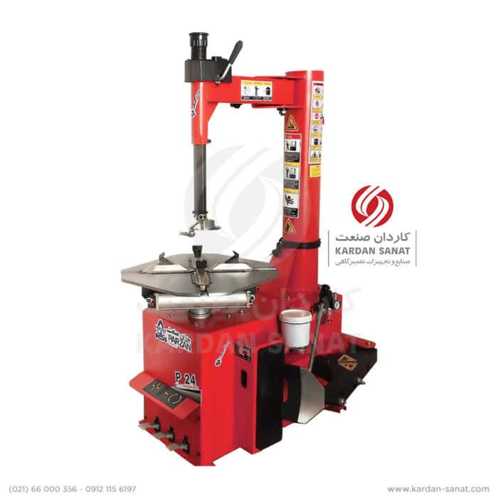 دستگاه لاستیک درآر ایرانی پرزان صنعت مدل P24 مناسب رینگ و لاستیک های خودروهای سواری و سبک